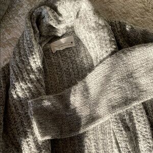Gray Cardigan Sweater
